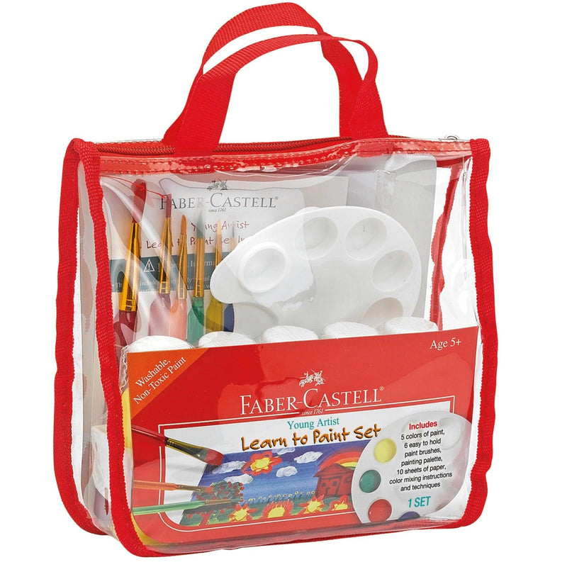 Faber-Castell Young Artists Learn to Paint Set Paper, Washable Paint & Instructions 63-14519 - SuperOffice