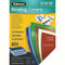 Fellowes Binding Cover Leathergrain A4 230Gsm Dark Green Pack 100 5371501 - SuperOffice
