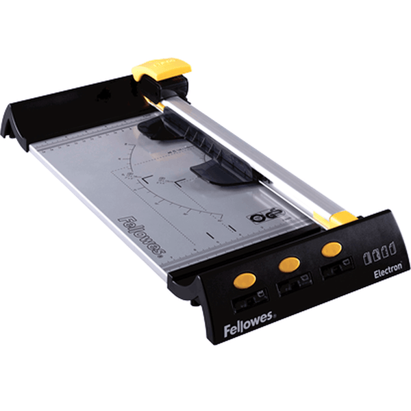 Fellowes Electron Rotary Trimmer 10 Sheet A3 Black/Silver Paper Cutter 5410501 - SuperOffice