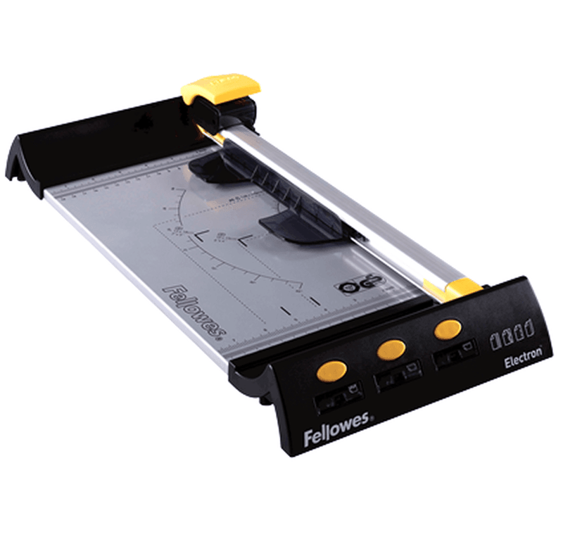 Fellowes Electron Rotary Trimmer 10 Sheet A4 Black/Silver 5410401 - SuperOffice