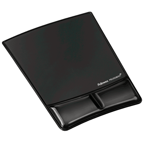 Fellowes Gel Mouse Pad And Wrist Rest Black Microban 9182301 - SuperOffice