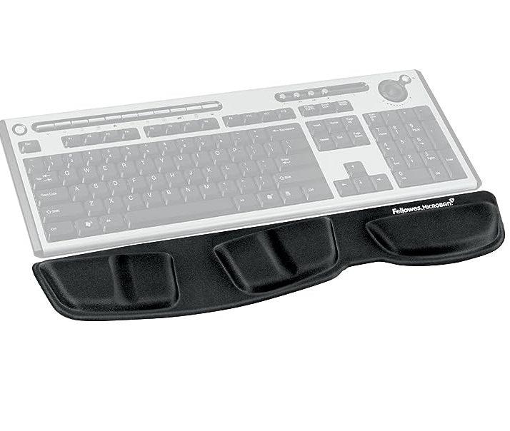 Fellowes Keyboard Palm Support Gel Wrist Rest Black 9183201 - SuperOffice