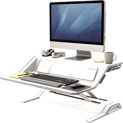 Fellowes Lotus Dx Sit Stand Workstation White 8082201 - SuperOffice
