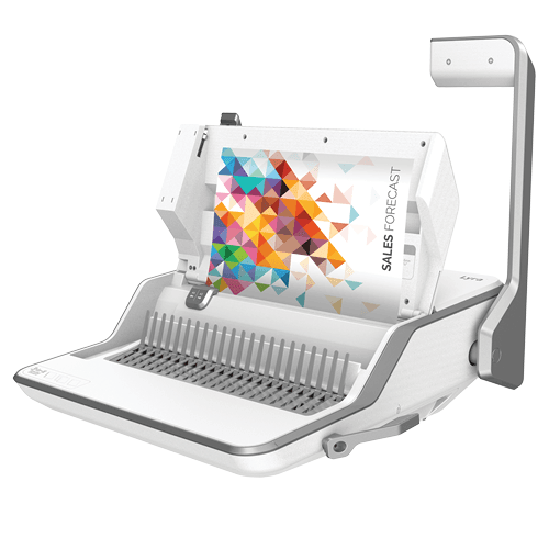 Fellowes Lyra 3-In-1 Manual Binding Centre Machine Plastic Comb White 5603101 - SuperOffice