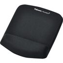 Fellowes Mouse Pad And Wrist Rest Plush Touch Microban Memory Foam Black 9252001 - SuperOffice