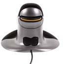 Fellowes Penguin Ambidextrous Vertical Mouse Wired Small Black/Grey 9894801 - SuperOffice