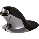Fellowes Penguin Ambidextrous Vertical Mouse Wireless Medium Black/Grey 9894701 - SuperOffice