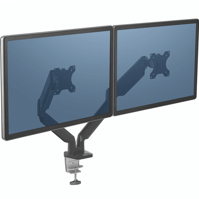 Fellowes Platinum Series Monitor Arm Dual Screen 8042501 - SuperOffice