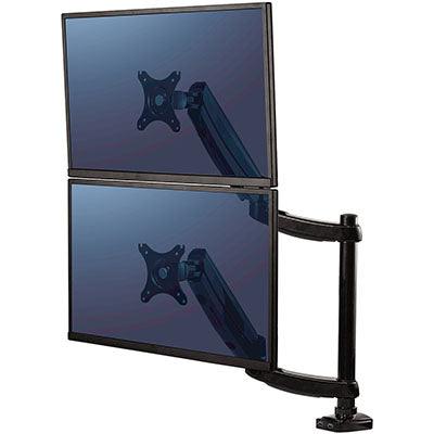Fellowes Platinum Series Monitor Arm Dual Stacking Black 8043401 - SuperOffice