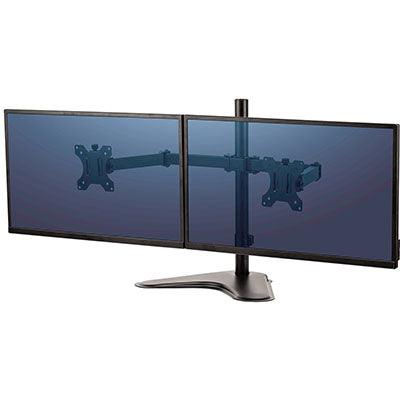 Fellowes Professional Series Monitor Arm Dual Horizontal Surface Mount Black 8043701 - SuperOffice