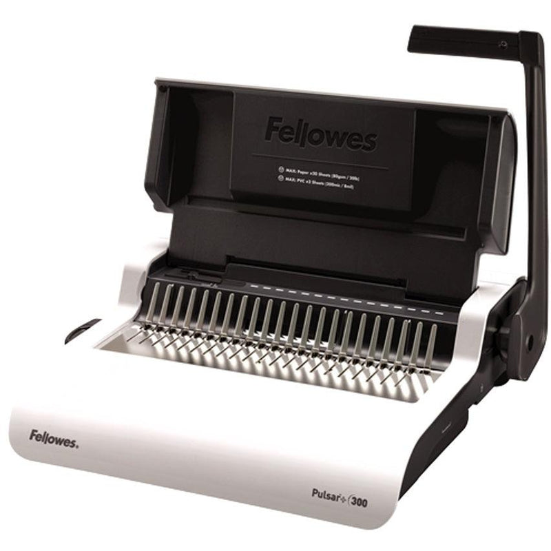 Fellowes Pulsar Binding Machine Manual Plastic Comb White 5627601 - SuperOffice