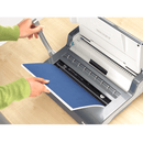 Fellowes Quasar Wire Binding Machine Binder Manual 34 Loop Metallic Grey 5224101 - SuperOffice