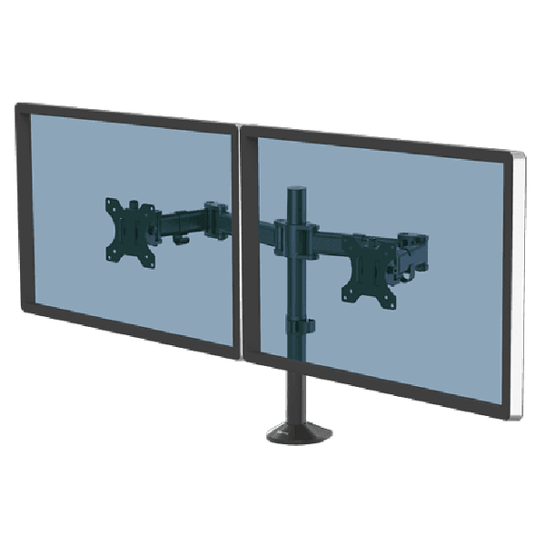 Fellowes Reflex Dual Monitor Arm Black 8502601 - SuperOffice