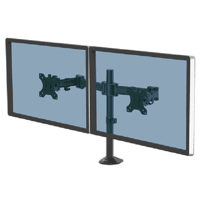 Fellowes Reflex Dual Monitor Arm Black 8502601 - SuperOffice