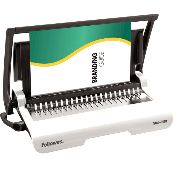 Fellowes Star+ 150 Binding Machine Manual Plastic Comb White 5627501 - SuperOffice