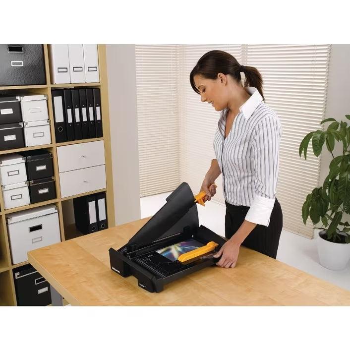 Fellowes Stellar Guillotine Paper Cutter Trimmer 20 Sheet A4 Black 5438001 - SuperOffice