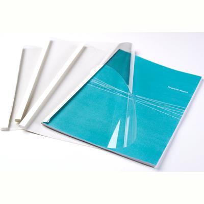 Fellowes Thermal Binding Cover Gloss Back A4 20Mm White Pack 50 5390602 - SuperOffice