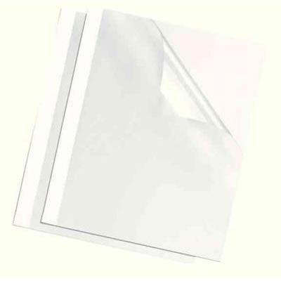 Fellowes Thermal Binding Cover Gloss Back A4 6Mm White Pack 100 53154 - SuperOffice