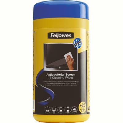 Fellowes Virashield Screen Cleaning Wipes Tub 75 2211716 - SuperOffice