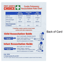 First Aiders Choice CPR Resuscitation Pocket Card Pack 10 18750 (10 Pack) - SuperOffice