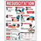 First Aiders Choice CPR Resuscitation Safety Wall Chart Poster 855383 - SuperOffice