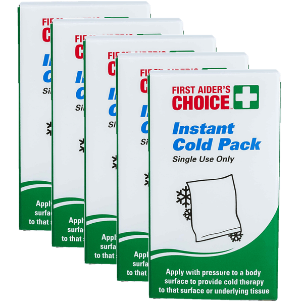 First Aiders Choice Instant Cold Packs Small 15768 (5 Pack) - SuperOffice