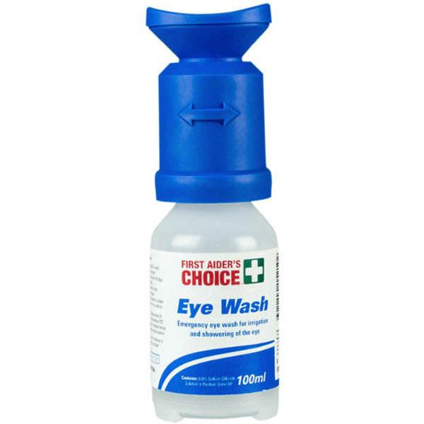First Aiders Choice Saline With Eye Cap 100Ml 876232 - SuperOffice