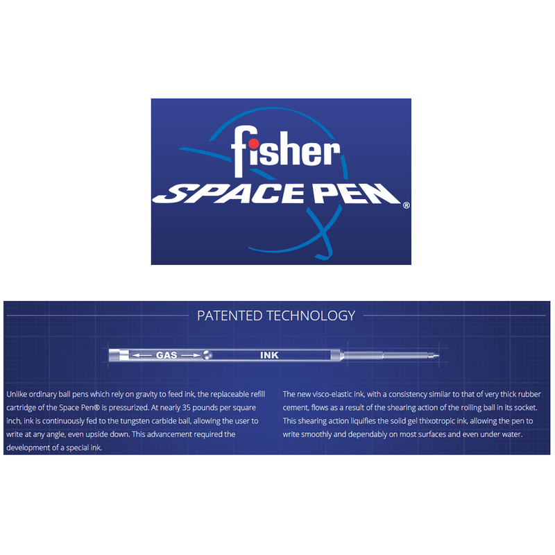 Fisher Space Pen Refill Ballpoint Medium Nib Black [BLACK MEDIUM] SPR4F - SuperOffice