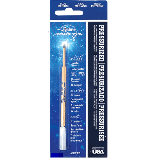 Fisher Space Pen Refill Ballpoint Medium Nib Blue [BLUE MEDIUM] SPR1M - SuperOffice