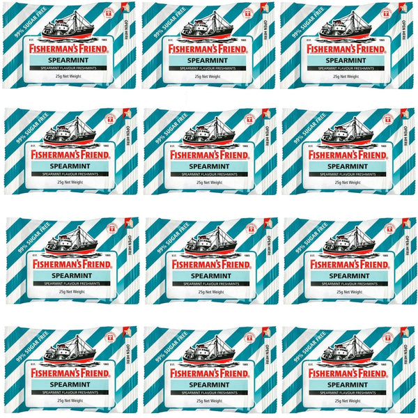 Fisherman's Friend Spearmint Sugar Free Mints 25g Box 12|SuperOffice