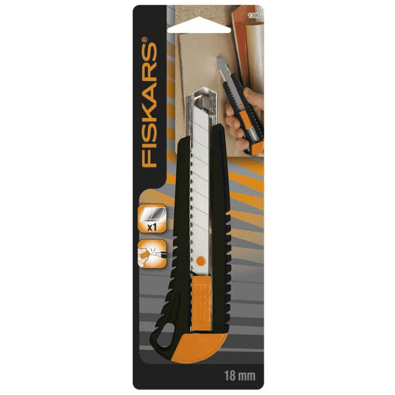Fiskars Retractable Knife Straight Cutter Warehouse Boxes 1003749 - SuperOffice