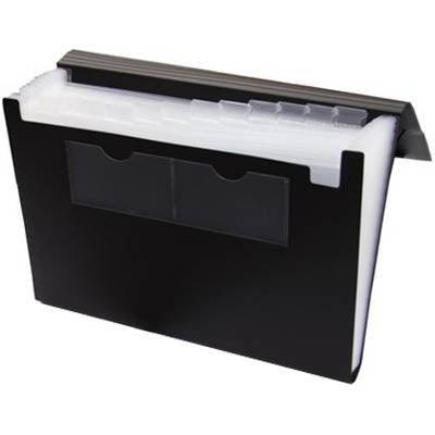 Foldermate Blackdot Expanding File 13 Pockets A4 Black 100852067 - SuperOffice