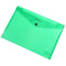 Foldermate Pop Gear Document Wallet Pp Button Closure A4 Green 28610 - SuperOffice