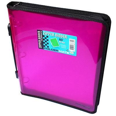 Foldermate Zipper Ring Binder With Handle 3O 25Mm A4 Red 100852087 - SuperOffice