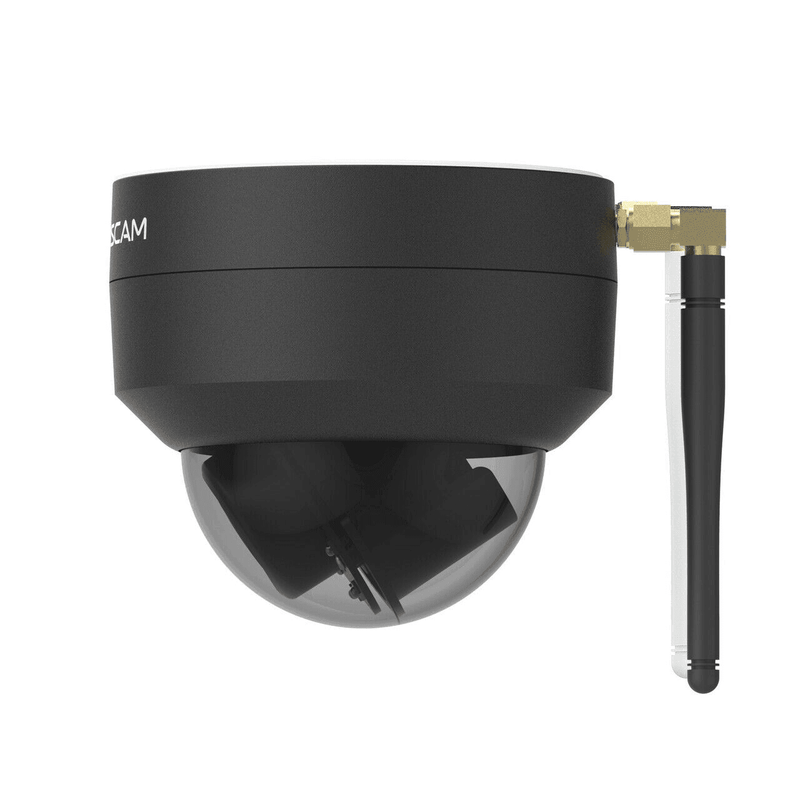 Foscam D4Z Black Security Dome Camera Outdoor Night Vision 4MP WiFi Optical Zoom PTZ D4Z-Black - SuperOffice