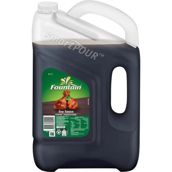 Fountain Soy Sauce Gluten Free 4L Bulk Size 95259 - SuperOffice