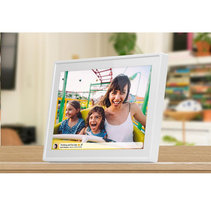 Frameo 10.1" Smart WiFi Digital Photo Video Frame White DPF1098 - SuperOffice