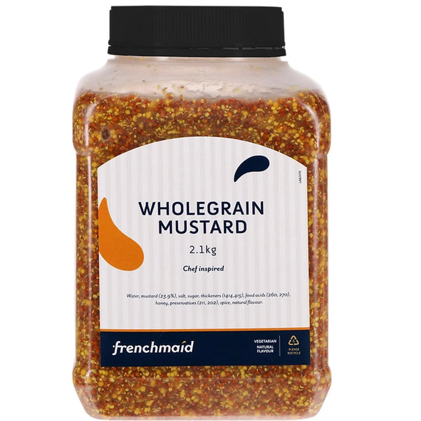 Frenchmaid Wholegrain Mustard 2.1kg Bulk Size 227814 - SuperOffice