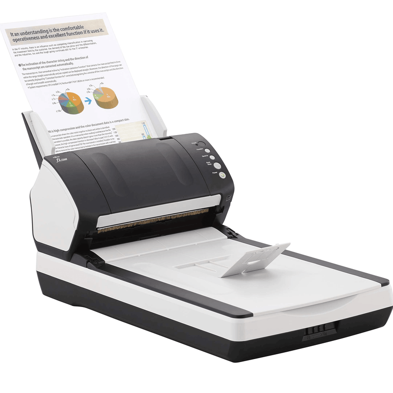 Fujitsu Fi-7240 Document Scanner A4 Duplex 40ppm 80sht ADF 600 Dpi FI-7240 - SuperOffice