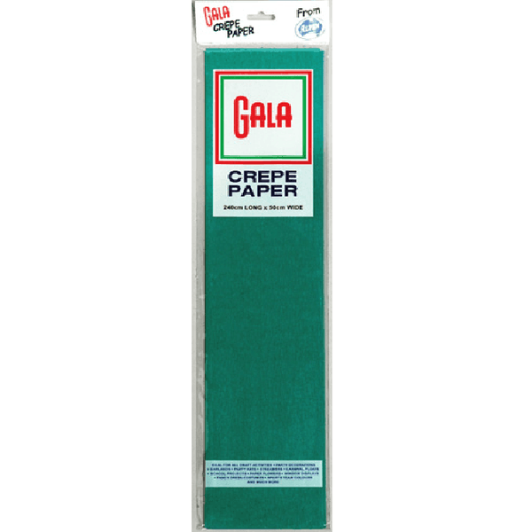 Gala Crepe Paper 2400 X 500Mm National Green 5010435 - SuperOffice