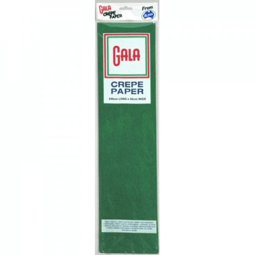 Gala Crepe Paper 2400x500mm National Green Pack 12 BULK 5010435 (12 Pack) - SuperOffice