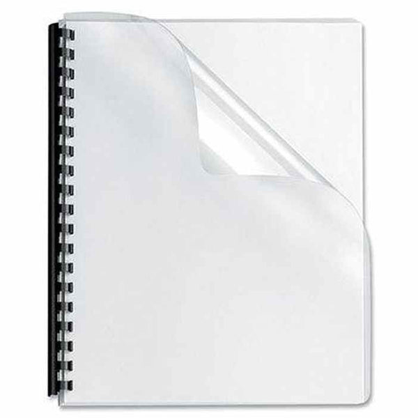 Gold Sovereign Binding Cover 200 Micron A4 Transparent Pack 100 SBCPVC200 - SuperOffice