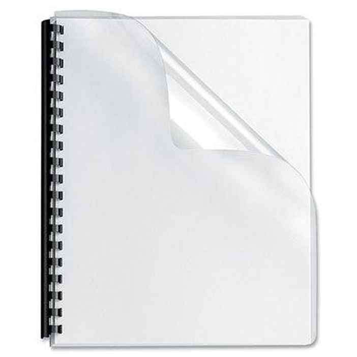 Gold Sovereign Binding Cover 200 Micron A4 Transparent Pack 100 SBCPVC200 - SuperOffice