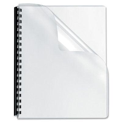 Gold Sovereign Binding Cover 250 Micron A3 Transparent Pack 100 SBCPVC250A3 - SuperOffice