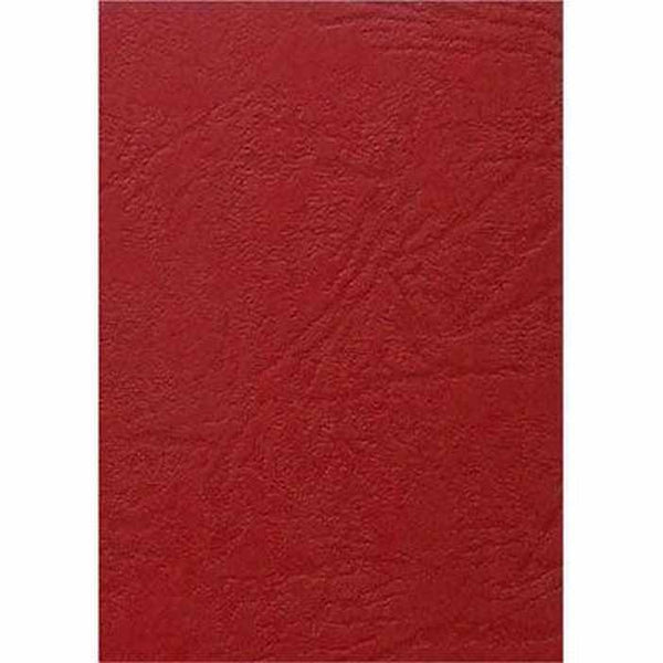 Gold Sovereign Binding Cover Leathergrain 250Gsm A4 Red Pack 100 SBCLGRD - SuperOffice