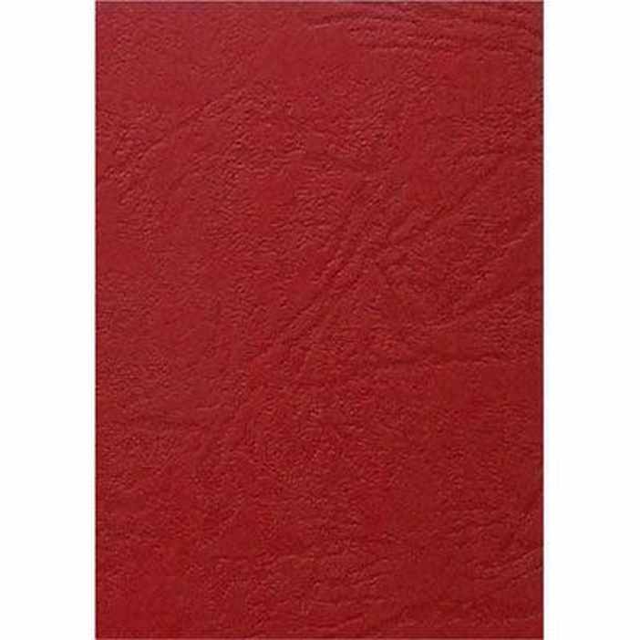 Gold Sovereign Binding Cover Leathergrain 250Gsm A4 Red Pack 100 SBCLGRD - SuperOffice
