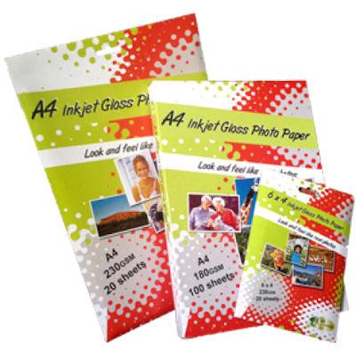 Gold Sovereign Gloss Photo Paper Inkjet 180Gsm A4 Pack 100 SGSPPA4180 - SuperOffice