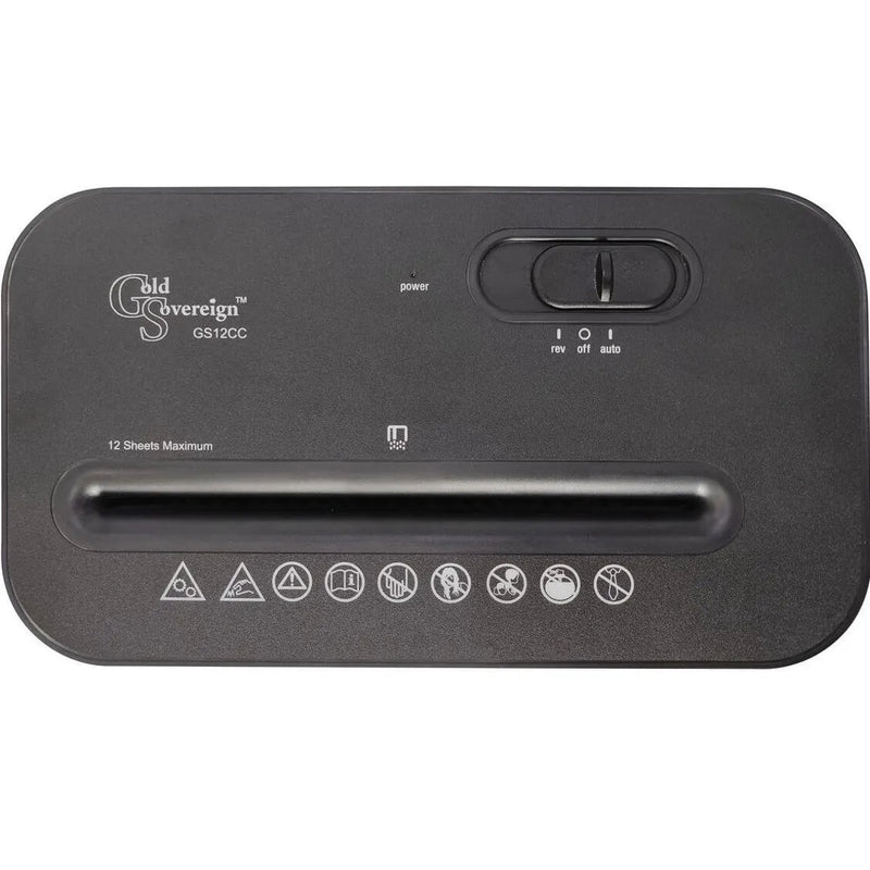 Gold Sovereign GS12CC Shredder Cross Cut Office Home GS12CC - SuperOffice