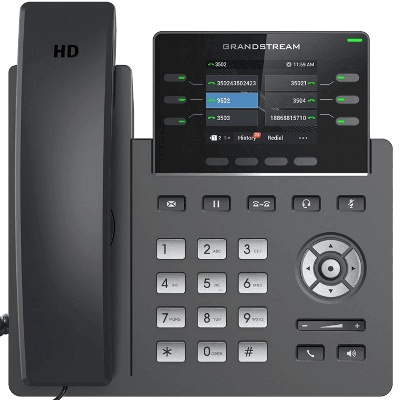 Grandstream GRP2613 6 Line IP Phone 3 SIP Accounts Colour Screen GRP2613 - SuperOffice