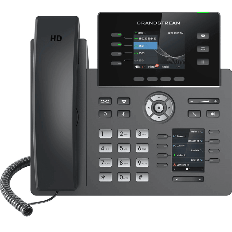 Grandstream GRP2614 IP Phone Black Wired Handset TFT 4 Lines WiFi GRP2614 - SuperOffice